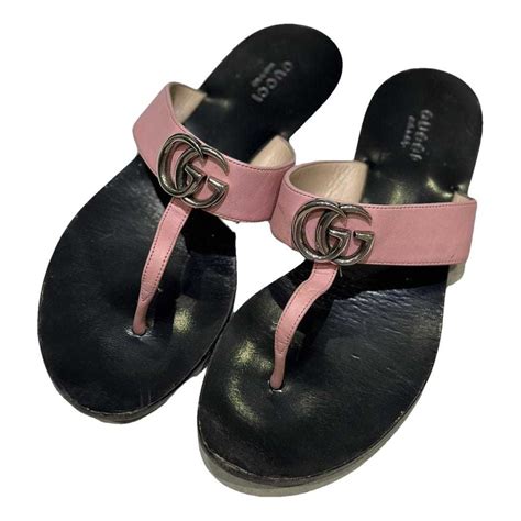 gucci flip flops best replica womens|Gucci marmont flip flops.